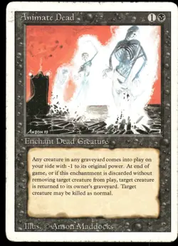 1x Animate Dead - Revised Edition - NM - MTG - Image 1