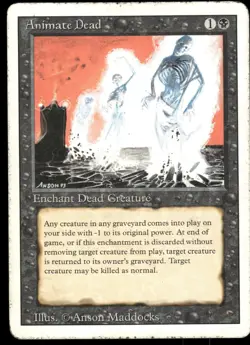 1x Animate Dead - Revised Edition - HP - MTG - Image 1
