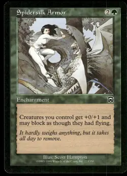 1x Spidersilk Armor - Mercadian Masques - NM - MTG - Image 1