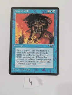 Force of Will - Alliances - NM - MTG NEVER PLAYED Magic The Gathering - Image 1