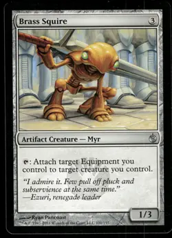 1x Brass Squire - Mirrodin Besieged - NM - MTG - Image 1