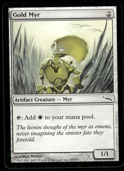 1x Gold Myr - Mirrodin - NM - MTG - Image 1