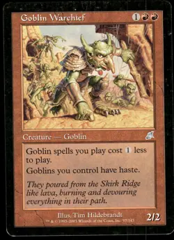 1x Goblin Warchief - Scourge - MP - MTG - Image 1
