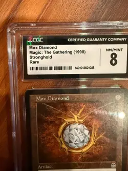 MTG Mox Diamond Stronghold CGC 8.0 Near Mint Condition - Image 4
