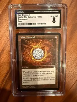 MTG Mox Diamond Stronghold CGC 8.0 Near Mint Condition - Image 5