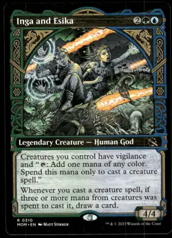 1x Inga and Esika (Showcase) - March of the Machine - NM - MTG - Image 1