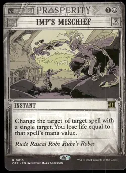 1x Imp's Mischief - Outlaws of Thunder Junction: Breaking News - NM - MTG - Image 1