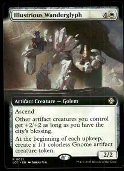 1x Illustrious Wanderglyph (Extended Art) - Commander Ixalan - NM - MTG - Image 1