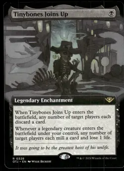 1x Tinybones Joins Up (Extended Art) - Outlaws of Thunder Junction - NM - MTG - Image 1