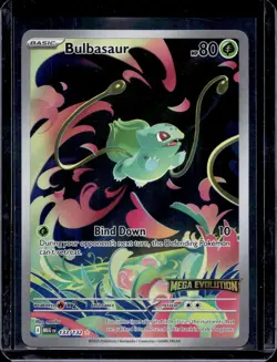 Pokemon Mega Evolution Bulbasaur Stamped Promo 133/132 - Image 1