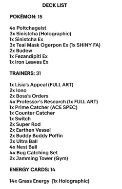 Sinistcha & Teal Mask Ogerpon Ex - Pokemon TCG - OutTheBoxTCG Custom Decks - Image 2