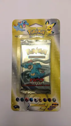 2000 Pokemon Neo Genesis Blister Pack Unlimited Edition (Feraligatr Art) Sealed - Image 5