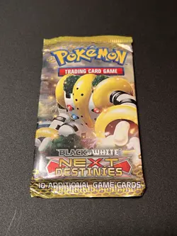 Factory sealed Pokemon TCG Black and White, Next Destinies Booster Pack - Image 1