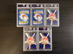 Lot Of 5 Mixed Japanese & English Vintage Rare Pokemon Cards PSA Graded 7s & 8s - Image 2