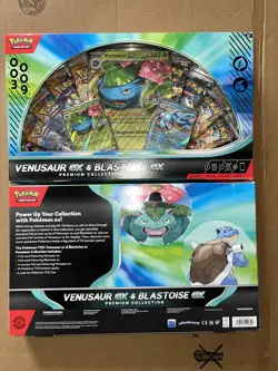 Venusaur ex Blastoise ex Premium Collection GameStop Exclusive - Pokemon TCG - Image 1