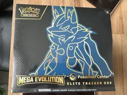 Pokemon Center Mega Evolution Elite Trainer Box ETB Lucario NEW AND SEALED ✅ - Image 1