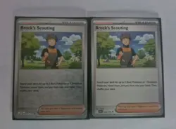 2x Brock’s Scouting 146/159 Reverse & NON Holo Journey Together Pokemon TCG MINT - Image 1