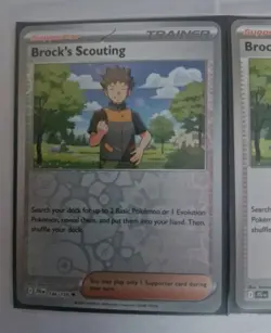 2x Brock’s Scouting 146/159 Reverse & NON Holo Journey Together Pokemon TCG MINT - Image 2