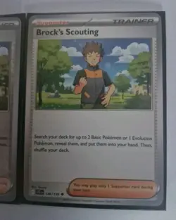 2x Brock’s Scouting 146/159 Reverse & NON Holo Journey Together Pokemon TCG MINT - Image 3
