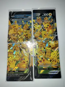 Pikachu V-Union SWSH139-142 Holo Black Star Promo Pokemon 2023 Lot Set of 4 NM - Image 1