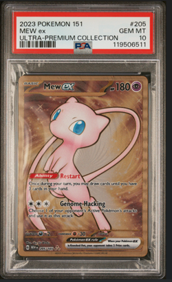 2023 Pokemon 151 Ultra-Premium Collection Mew Ex #205 Metal PSA 10 Gem Mint - Image 1