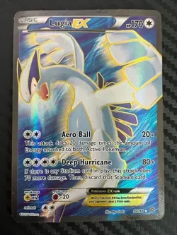 Pokemon TCG Lugia EX Holo Full Art Ultra Rare Ancient Origins 94/98 DMG - Image 1