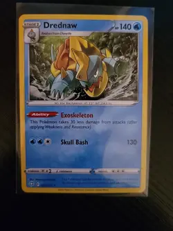 2021 Pokemon, Shining Fates, #27/72 Drednaw, Reverse Holo Rare - Image 1