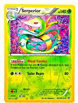 Serperior RC3/RC25-Legendary Treasures Radiant Collection 2013-Holo R Pokemon NM - Image 4
