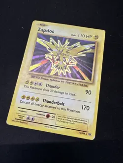 Pokemon Zapdos 42/108 Evolutions Holo Rare HP - Image 2