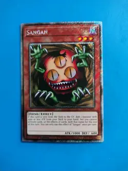Near Mint Yugioh Sangan RA03-EN089 Platinum Secret Rare - Image 1
