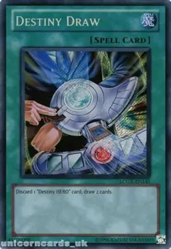 Destiny Draw - LCGX-EN145 - Secret Rare - Unlimited Edition - Moderately Played - Image 1