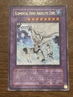 Elemental Hero Absolute Zero YG04-EN001 Limited Edition Ultra Rare MP - Image 1
