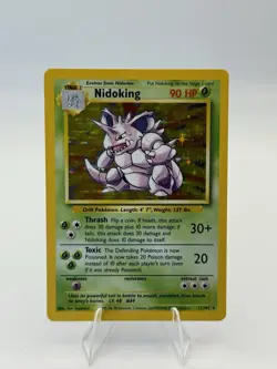 Pokemon TCG Nidoking Base Set Holo Unlimited Rare Card 11/102 LP Condition - Image 2