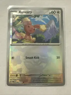 Pokemon TCG Buneary Reverse Holo Master Ball Prismatic Evolutions Card 083/131 - Image 1