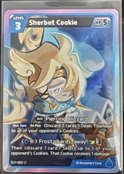Sherbet Cookie CookieRun Braverse Trading Card Level 3 P-030 - Image 1