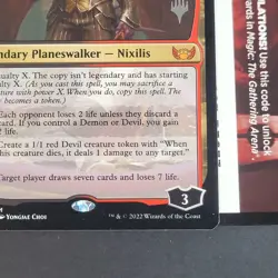 MTG Card - 1x Ob Nixilis The Adversary - Streets of New Capenna NM - Promo Pack - Image 3