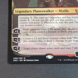 MTG Card - 1x Ob Nixilis The Adversary - Streets of New Capenna NM - Promo Pack - Image 4