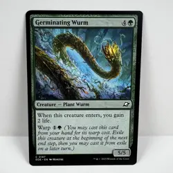 Germinating Wurm - Edge Of Eternities MTG Magic The Gathering EOE #0187 - Image 1