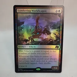 Lumbering Worldwagon MTG NM Foil Regular Near Mint Fast Shipping From Canada - Image 1