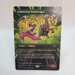 Lumbering Worldwagon Borderless MTG NM Non Foil Fast Shipping Near Mint Canadian - Image 1
