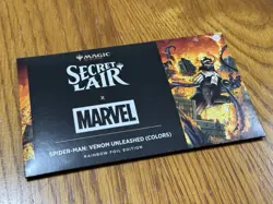 MTG Secret Lair X Marvel’s Spider-Man: Venom Unleashed (Colors) - Rainbow Foil - Image 1