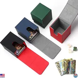 Yookeer 4-Pack Leather Card Deck Boxes - Stylish Storage for MTG Commander Cards - Image 4