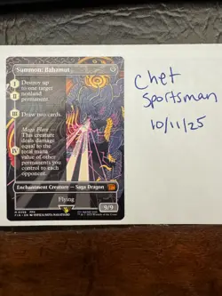 Summon: Bahamut BORDERLESS Final Fantasy NM mtg - Image 1