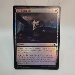 Grim Bauble MTG NM Foil Near Mint Fast Shipping From Canada DFT Aetherdrift - Image 1