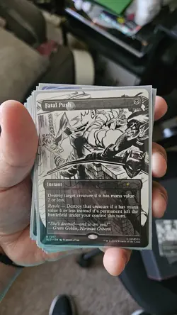 MTG Spider-Man FATAL PUSH 7017 SECRET LAIR DROP NONFOIL RARE Hit Magiccon 2025 - Image 2