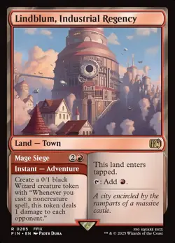 MTG Lindblum, Industrial Regency 285 Rare Land Final Fantasy - Image 1