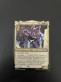 Miles Morales - Ultimate Spider-Man - MTG - Spider-Man Regular Mythic Rare 108 - Image 2
