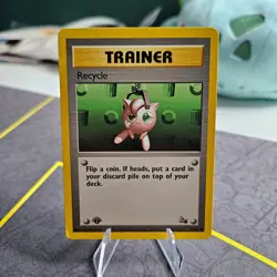 Pokemon Recycle Trainer - WOTC Fossil Set Common 61/62 1st edition 1999 - Image 3