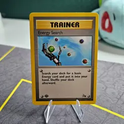 Pokemon Energy Search Trainer - WOTC Fossil Set Common 59/62 1st edition 1999 - Image 3