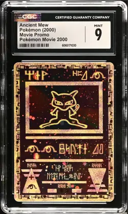 CGC 9 MINT Ancient Mew Holo Holographic Pokemon 2000 WOTC Movie Promo - Image 1